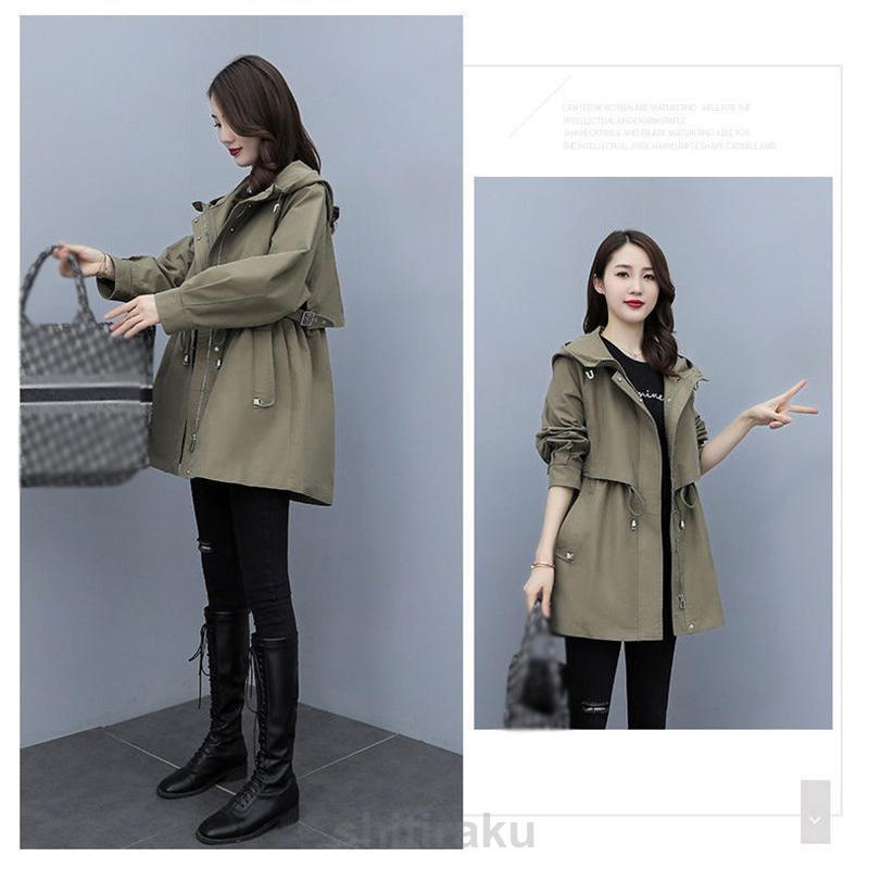 スプリングコート レディース トレンチコート 長袖 カーディガン 春 秋 ミドル丈 ロング シンプル 無地 おしゃれ 羽織り 通勤 | ブランド登録なし | 16