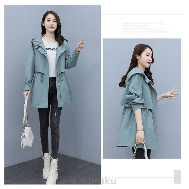 スプリングコート レディース トレンチコート 長袖 カーディガン 春 秋 ミドル丈 ロング シンプル 無地 おしゃれ 羽織り 通勤 | ブランド登録なし | 08