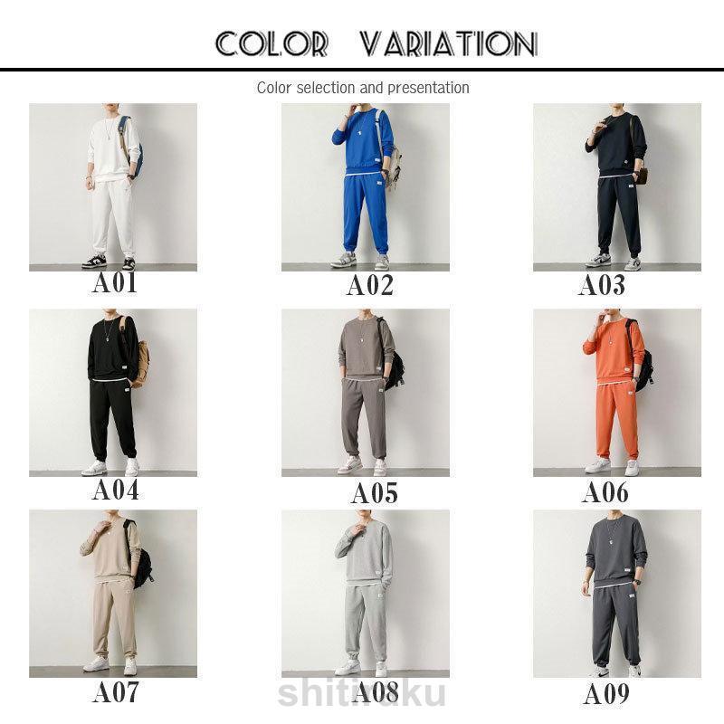 セットアップ メンズ 秋 春 長袖 ロングパンツ ジップアップ ジャージ 上下セット 部屋着 スポーツ リラックス スウェット トレーナー ルームウェア 部屋着 | ブランド登録なし | 10