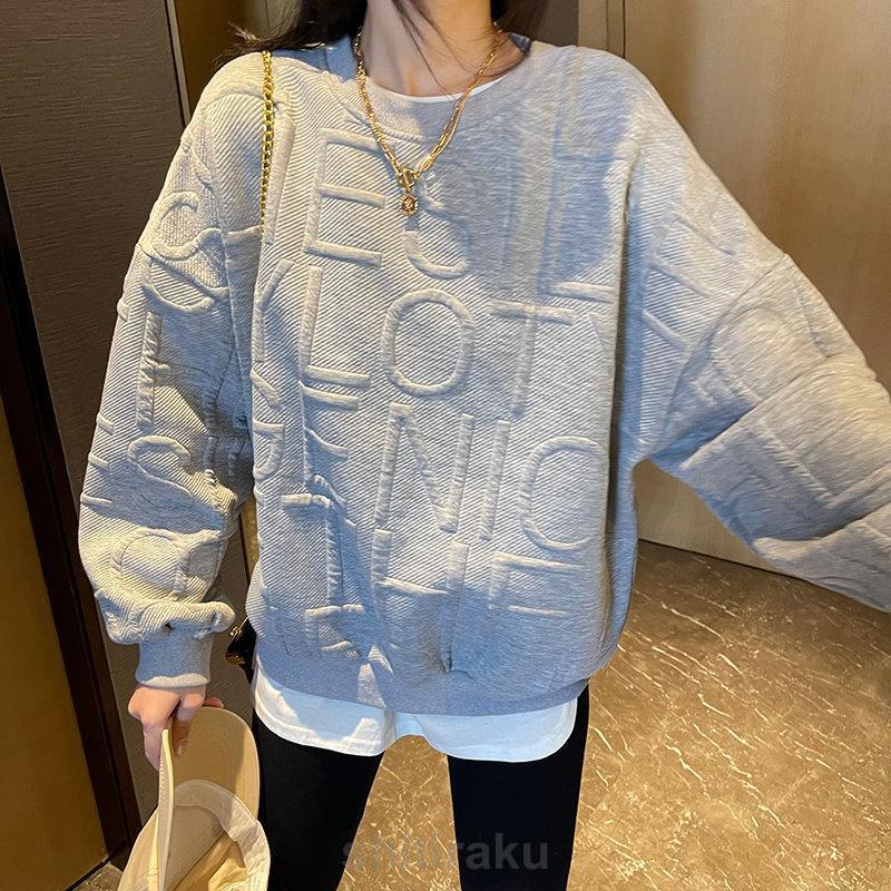 トレーナー レディース 長袖 スウェット トップス クルーネック カジュアル プルオーバー おしゃれ 英文字 韓国 ゆったり 着痩せ 通勤 通学 | ブランド登録なし | 13