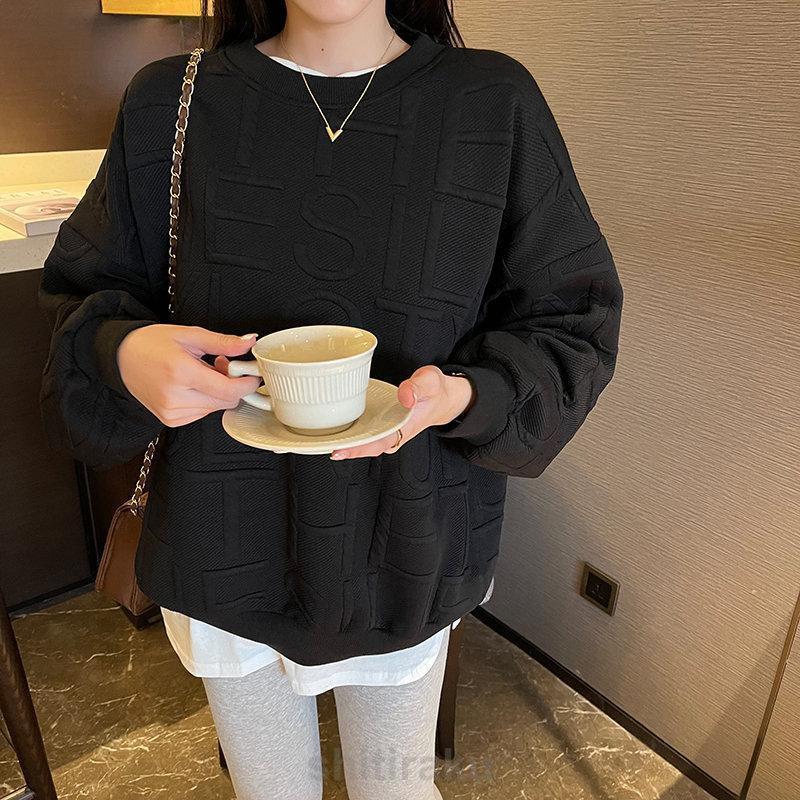 トレーナー レディース 長袖 スウェット トップス クルーネック カジュアル プルオーバー おしゃれ 英文字 韓国 ゆったり 着痩せ 通勤 通学 | ブランド登録なし | 14