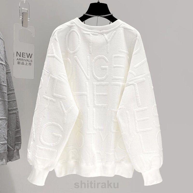 トレーナー レディース 長袖 スウェット トップス クルーネック カジュアル プルオーバー おしゃれ 英文字 韓国 ゆったり 着痩せ 通勤 通学 | ブランド登録なし | 18