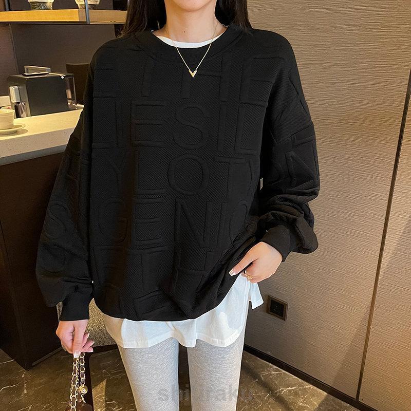 トレーナー レディース 長袖 スウェット トップス クルーネック カジュアル プルオーバー おしゃれ 英文字 韓国 ゆったり 着痩せ 通勤 通学 | ブランド登録なし | 09