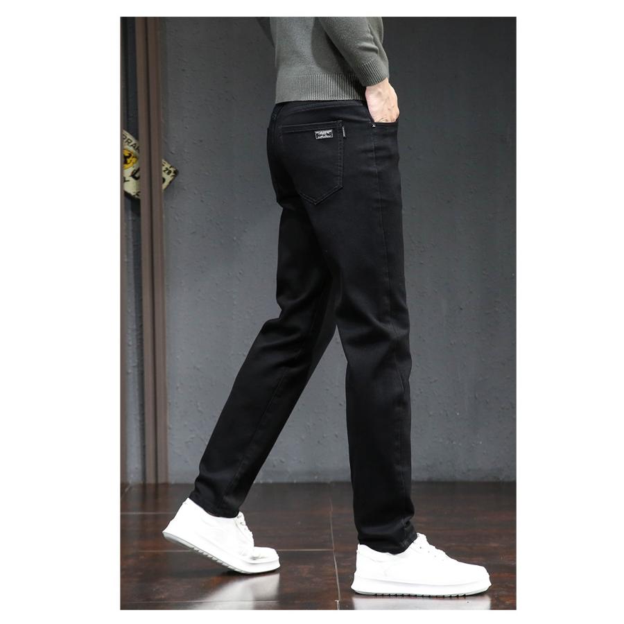 デニムパンツ暖パンツメンズ裏起毛暖チノパンスキニージーンズストレッチパンツ冬ズボン暖かい美脚秋冬伸縮性保温カジュアル | ブランド登録なし | 11