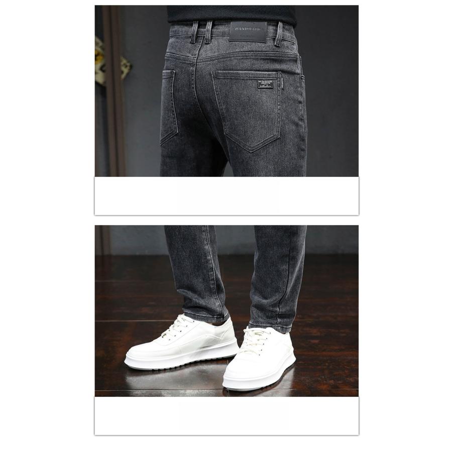 デニムパンツ暖パンツメンズ裏起毛暖チノパンスキニージーンズストレッチパンツ冬ズボン暖かい美脚秋冬伸縮性保温カジュアル | ブランド登録なし | 16