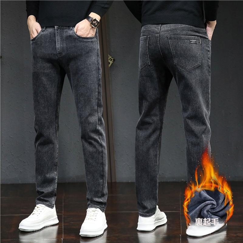 デニムパンツ暖パンツメンズ裏起毛暖チノパンスキニージーンズストレッチパンツ冬ズボン暖かい美脚秋冬伸縮性保温カジュアル | ブランド登録なし | 05