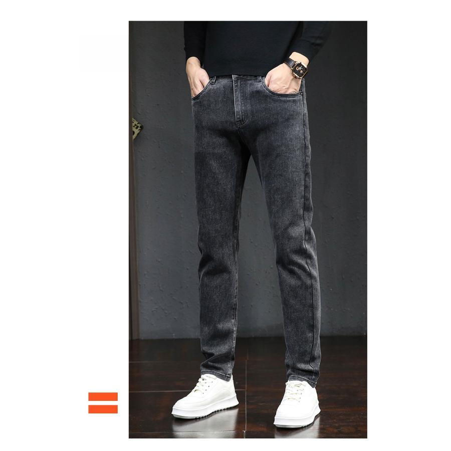 デニムパンツ暖パンツメンズ裏起毛暖チノパンスキニージーンズストレッチパンツ冬ズボン暖かい美脚秋冬伸縮性保温カジュアル | ブランド登録なし | 06