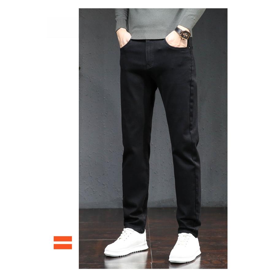 デニムパンツ暖パンツメンズ裏起毛暖チノパンスキニージーンズストレッチパンツ冬ズボン暖かい美脚秋冬伸縮性保温カジュアル | ブランド登録なし | 09