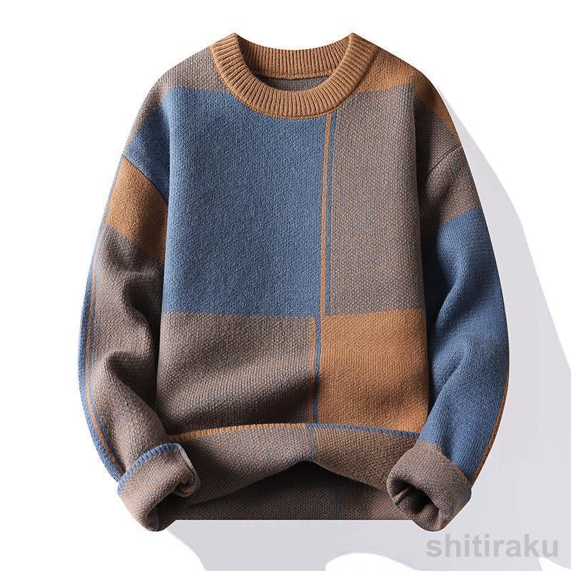 ゴルフウェア ゴルフニットセーター ゴルフメンズ ニット クルー