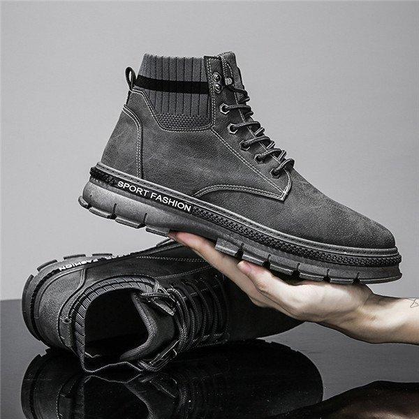 人気 おすすめ ショートブーツ ワークブーツ メンズ マウンテンブーツ 厚底 エンジニア 安い ソックスブーツ ミリタリー レースアップ Plaza910 Com