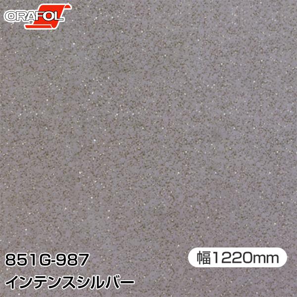 ORAFOL カッティングシート 粘着シート 851-G987 インテンスシルバー 1220mm幅×25m ORACAL オラカル 851 ...