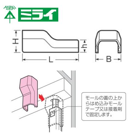 未来工業 MLC-2B プラモール付属品コーナージョイント 2号 茶 10個