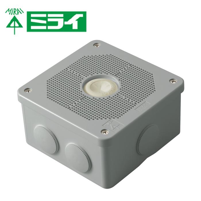 未来工業 PV4B-BLNF 露出用四角ボックス（取付自在蓋） グレー【取寄