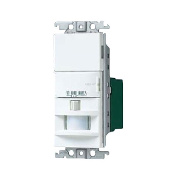Panasonic WTK1811WK センサー付き自動スイッチ　2台 Panasonic（パナソニック） WTK1811WK 熱線センサ付自動スイッチ(2線式