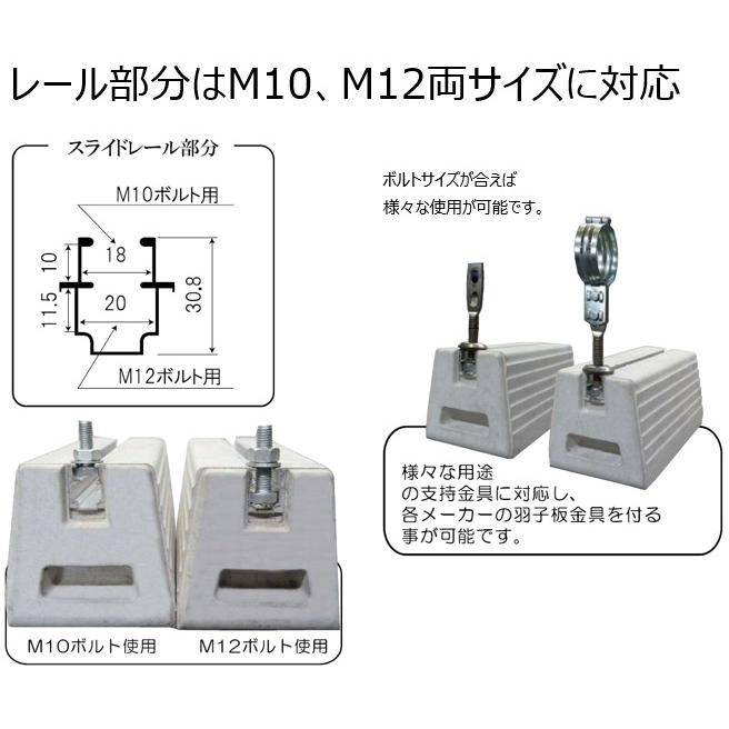 個人宅OK スライドブロック中６００ ２個セット 高90mm×長600mm お届けエリア本州限定｜shizaiboss｜03