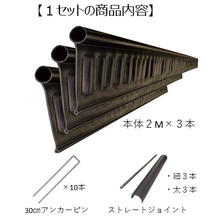 法人様限定 リサイクルエッジングVタイプ プラエッジ100 天然芝
