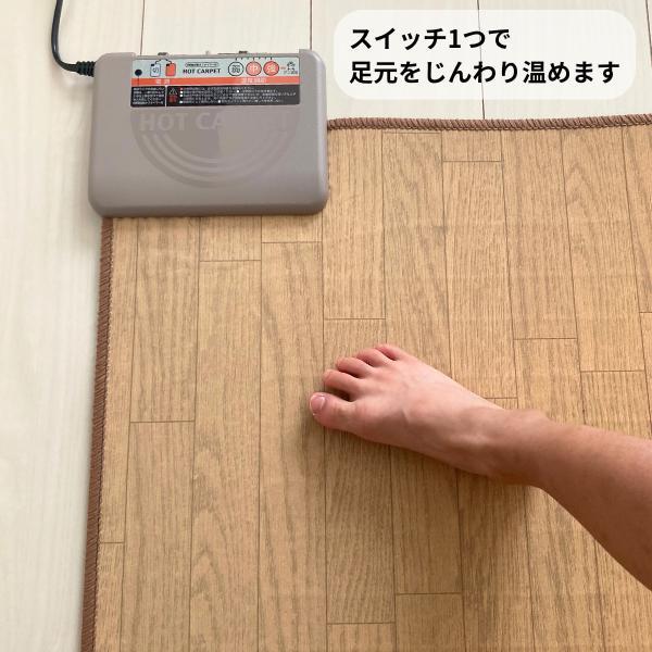 大幅値下げ！！ほぼ未使用　テクノス　表面撥水加工木目調ホットカーペット２畳【TWM-2000M】 楽天市場】ホットカーペット 2畳 本体 木目調 フローリングタイプ 撥水