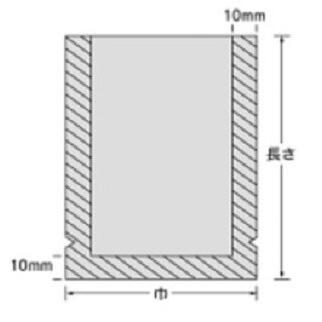 三方シール袋 福助工業 ナイロンポリ 新Lタイプ No.7(15-25) (150mm×250mm) ケース(3000枚) 0707651｜shizaiyasan｜02