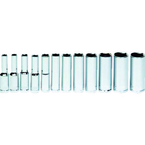 WILLIAMS 1／4ドライブ ディープソケットセット 6角 12個 《発注単位：1セット(12個)》［OB］