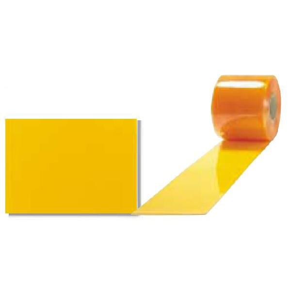 アキレスミエール　防虫制電（透明オレンジ　フラット）ビニールカーテン　厚み3mm×幅300mm×長さ30m　のれん　1巻《法人宛限定》