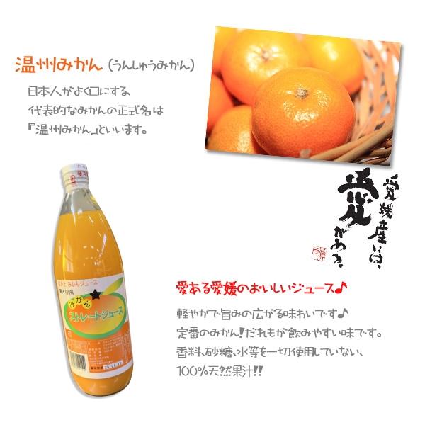 みかんジュース 1000ml × 6本入 1L 伯方果汁 愛媛 ストレート無添加 瓶 果汁100％ ギフトセット プレゼント 母の日 父の日 御中元 御歳暮 お祝｜shizaiyasan｜05