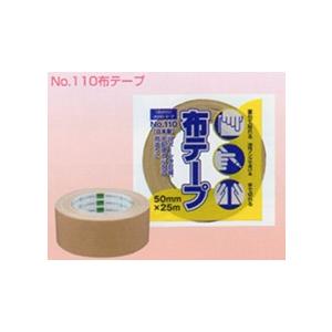 布テープ 梱包用 オカモト 50巻 入× ケース 箱 No.110 クリーム 50mm×25m［HA］