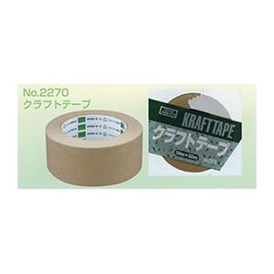 オカモト　クラフトテープ　No.2270　クリーム　25mm×50m　100巻入×3ケース［HA］《法人宛限定》