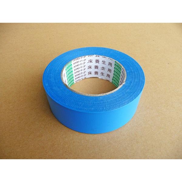 養生テープ　床　養生用テープ　50mm　ブルー　PEクロス　No.416　オカモト　3ケース（24巻入×3ケース）HA　50mm×50m　布