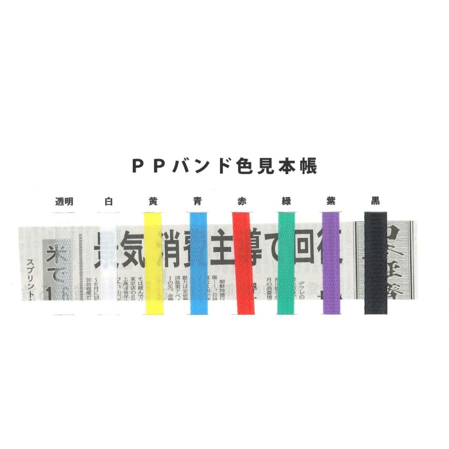 PPバンド 梱包機用 2巻入(黄・青・透明・白・赤・緑・黒)15.5 PPバンド 梱包機用 2巻入(黄・青・透明・白・赤・緑・黒)15.5