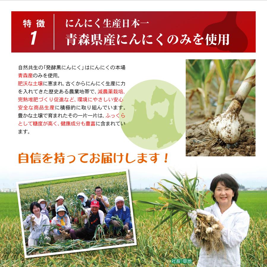 発酵黒にんにく 徳用玉パック 200g 自然共生 ガリプロ 青森県産 食品 香味野菜｜shizen-kyosei｜07