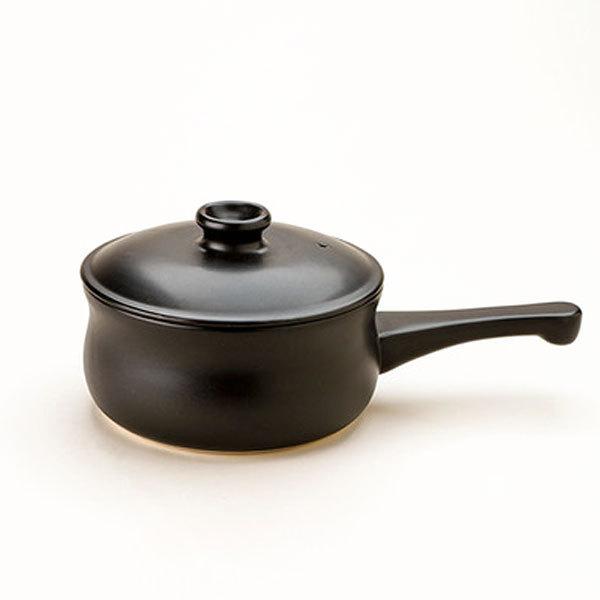 マスタークック けんこう片手鍋（大）（ガス直火用）（黒色）（1200ml