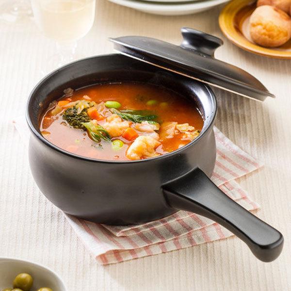 マスタークック けんこう片手鍋（大）（ガス直火用）（黒色）（1200ml