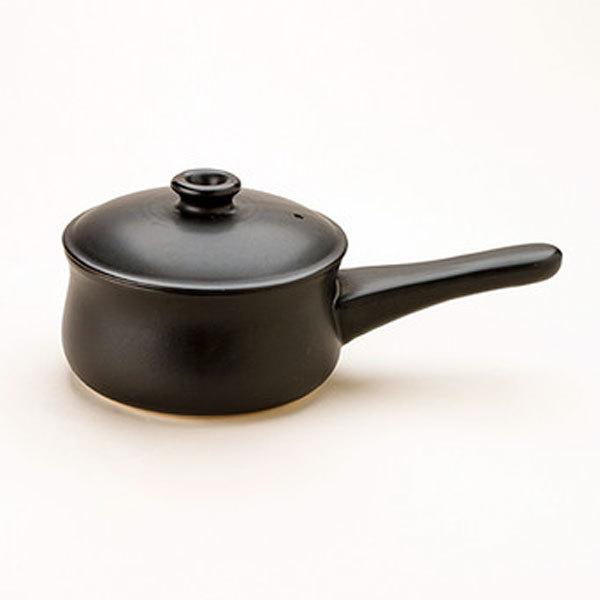 マスタークック けんこう片手鍋（小）（ガス直火用）（黒色）（600ml