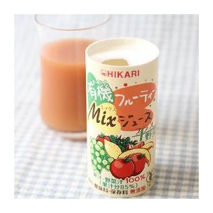 光食品 有機フルーティーMixジュース＋野菜（195g）カートカン ヒカリ｜shizenkan｜02