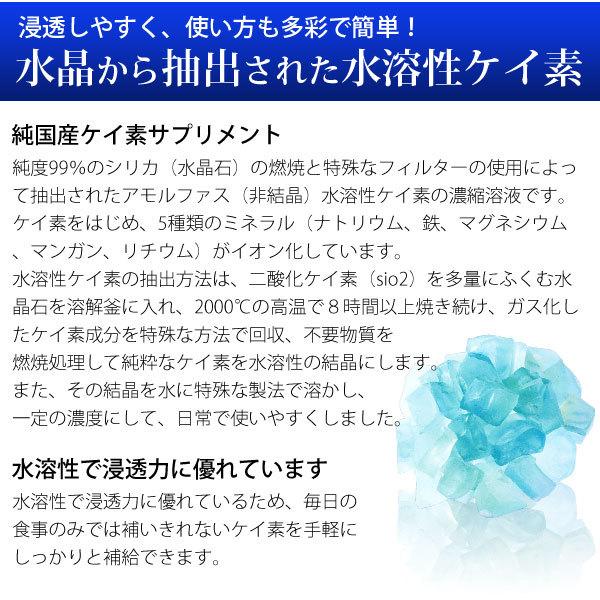 水溶性珪素 水晶のちから（500ml）（ｕｍｏ濃縮溶液） まるも 選べるプレゼント付｜shizenkan｜07