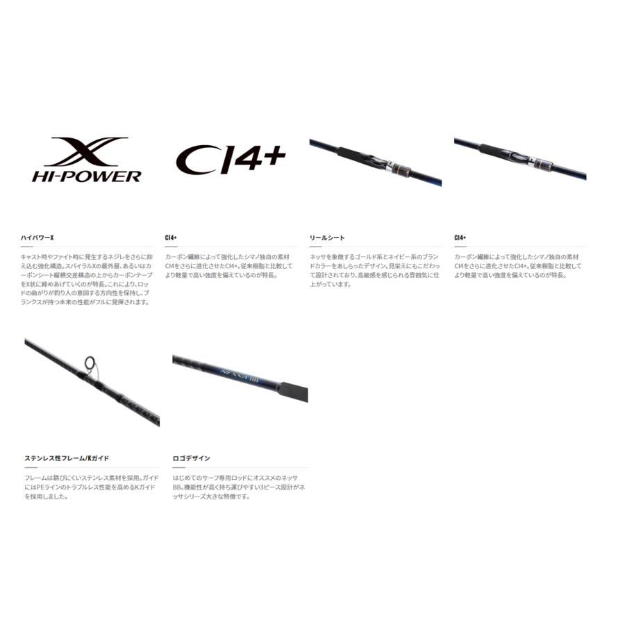 ロッド NESSA BB S108M+ シマノ ネッサ BB S108M+ (ロッド・釣竿) 価格比較 - 価格.com