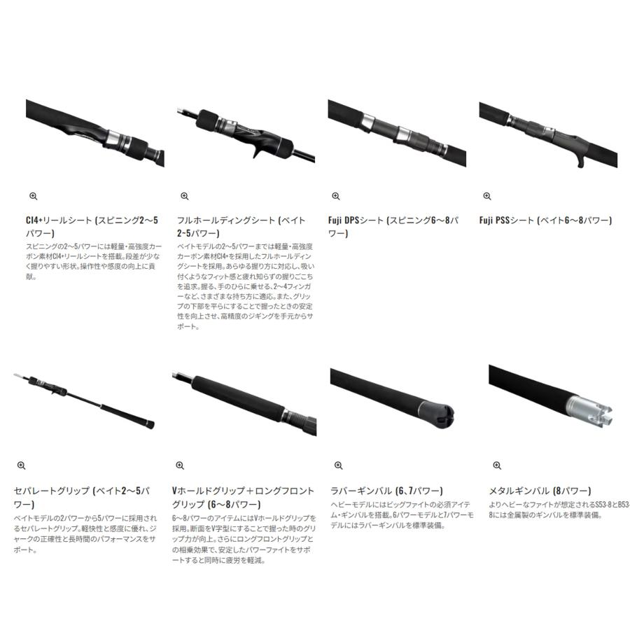 シマノ　25グラップラータイプJ S60-2 ジギングロッド シマノ グラップラー タイプ J S60-2 25年モデル - 釣具の