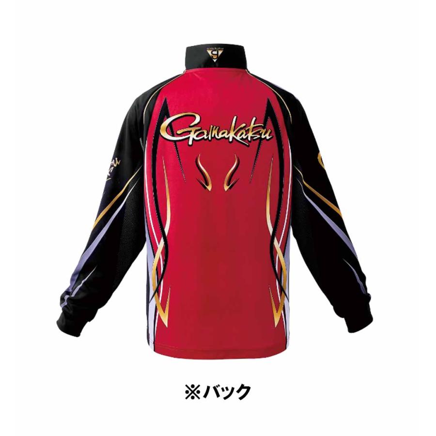 がまかつ ウェア GM3734 2WAYプリントジップシャツ(長袖