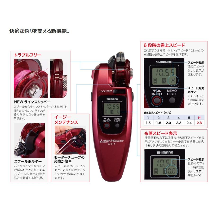 シマノ shimano Lake Master レイクマスター CT-T セット Amazon | シマノ(SHIMANO) ワカサギ電動リール 24 レイク