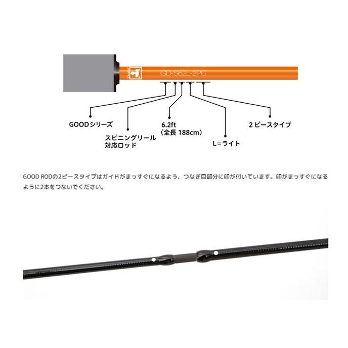JACKALL JACKALL(ジャッカル) GOOD ROD(グッドロッド) GD-S62L