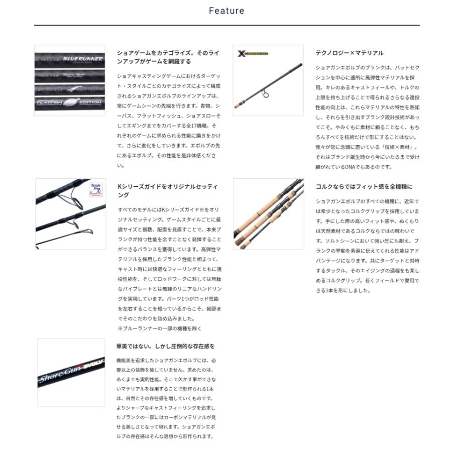 PALMS(パームス)　ShoreGun EVOLV(ショアガン　エボルブ)ＳＦＴＧＳ- 96M (ショアキャスティング・シーバス) -｜shizenmankituya｜03