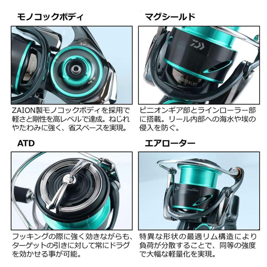 エメラルダス AIR FC 2500S スピニングリール DAIWA（釣り） ダイワ 21エメラルダス AIR FC LT2500S-DH