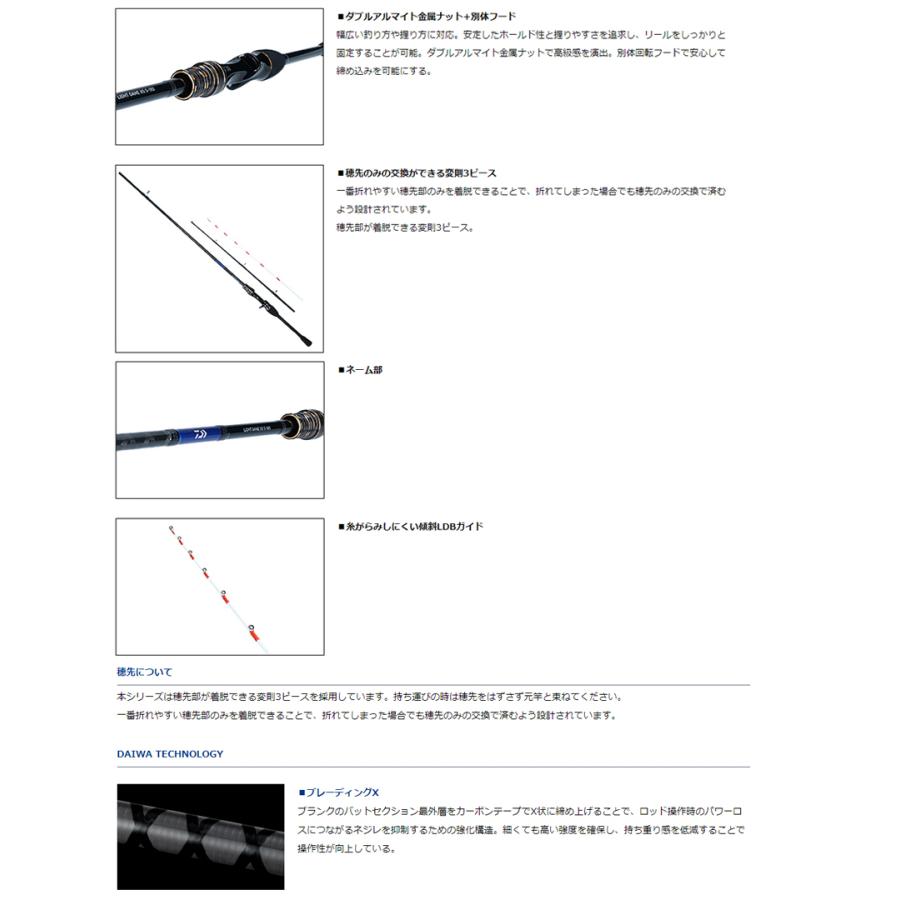 DAIWA（ダイワ） 船竿 '21 LIGHT GAME XS(ライトゲームXS) S-180 (船
