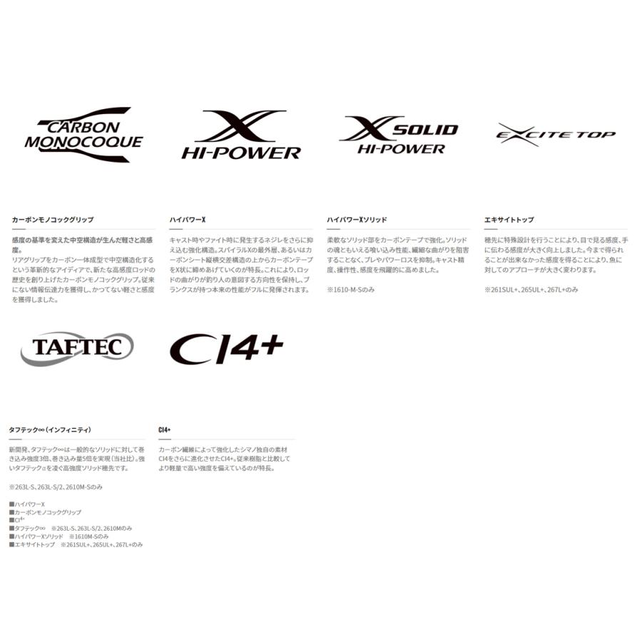 バスロッド シマノ 22 Expride エクスプライド 1610m 2 ベイト センターカット2ピース Ym 001 3963 自然満喫屋 通販 Yahoo ショッピング