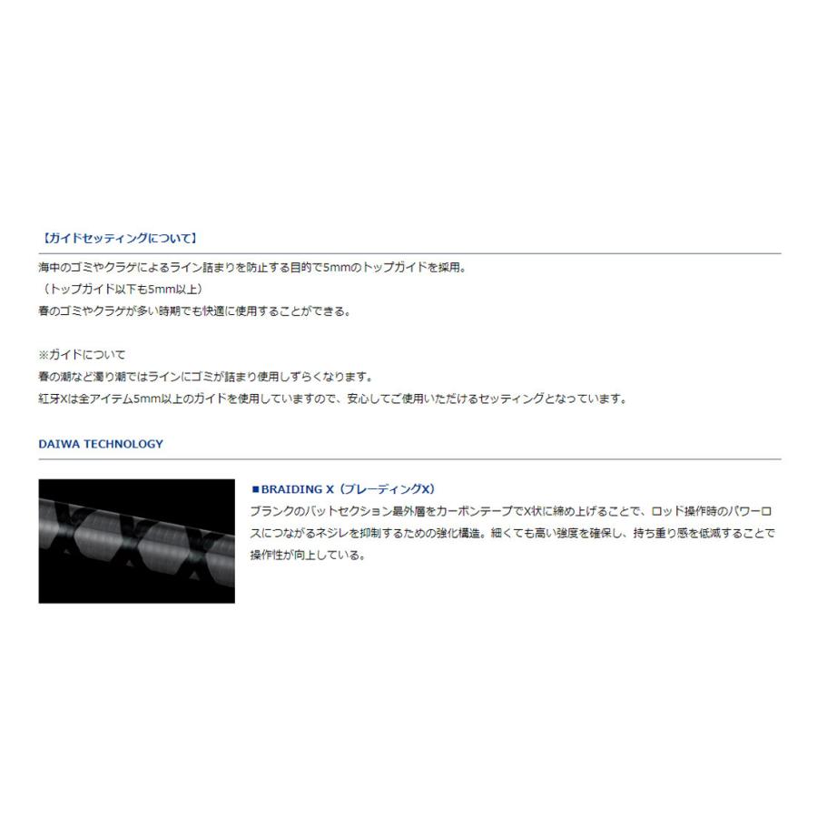 DAIWA（釣り） ダイワ '22 紅牙 X(こうが X) 69MHS-S (タイラバ