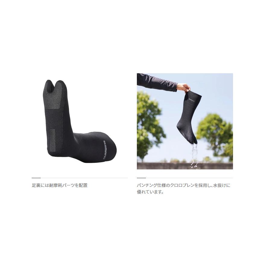 シマノ（SHIMANO） '22 CRソックスWT中割(1.5mm厚) (フィッシング