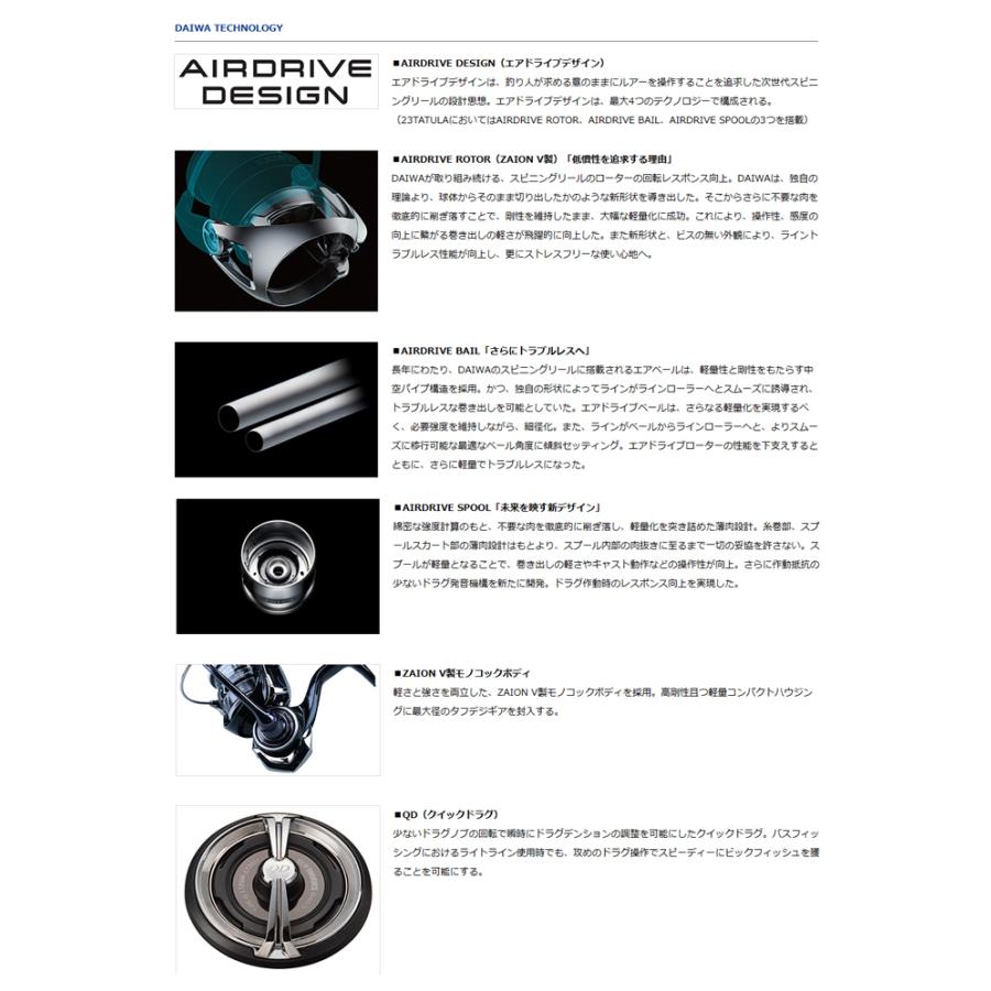 DAIWA(釣り) ダイワ '23 TATULA(タトゥーラ) LT2500S-XH-QD DAIWA(釣り) ダイワ '23 TATULA(タトゥーラ) LT2500S-XH-QD