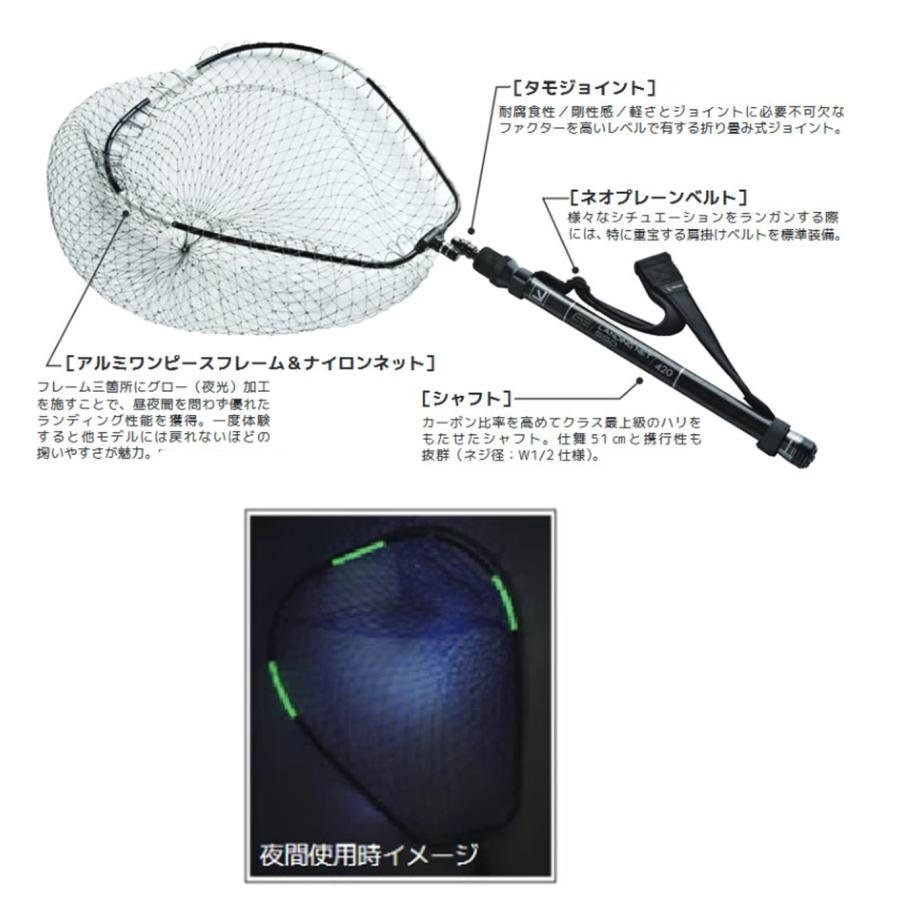 Tailwalk(テイルウォーク) ランディングネット SSD 620 (フルセット) (釣り用品・ランディングツール) (179033)-の画像