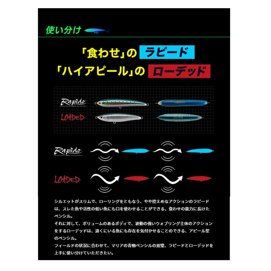 Maria Maria(マリア) Rapido(ラピード) F160/160mm 50g (釣り用品