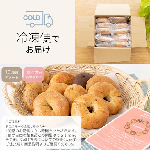 美味しさは元気の源 自然の館 【製造工場直送】米麹 ベーグル 冷凍便